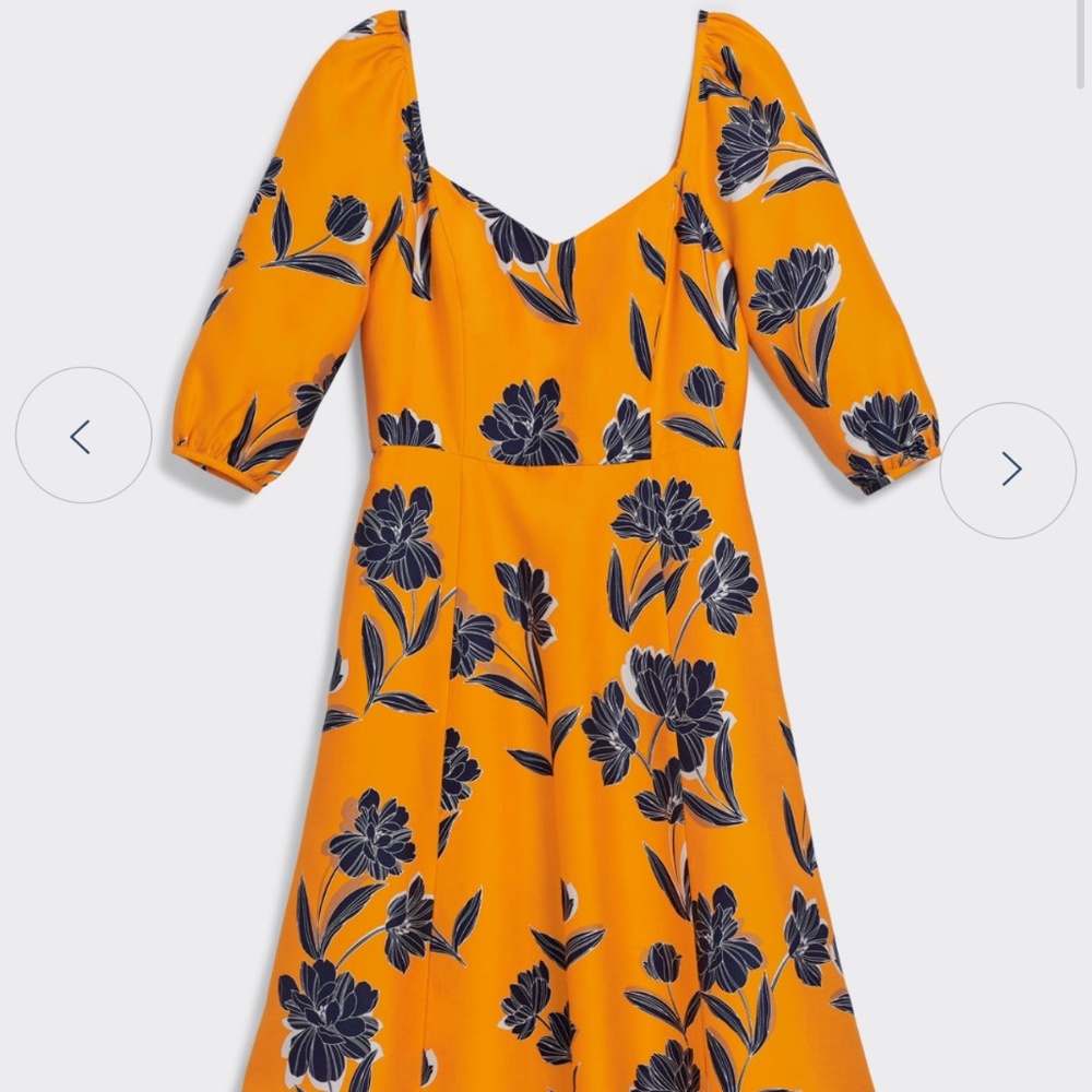 Draper James June dress in Marigold Floral, Size 4